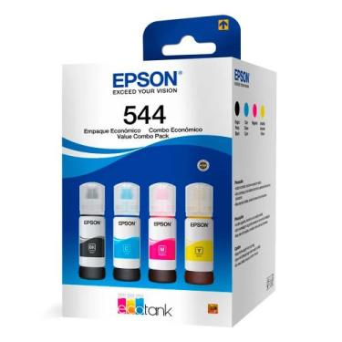 Imagem de Kit Refil Epson 544 Preto, Ciano, Amarelo, Magenta