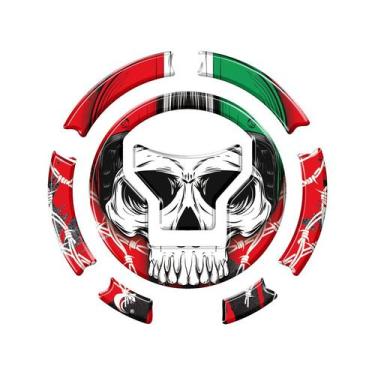 Imagem de Adesivo Bocal Cb Twister Cg Titan / Fan / Start 160 +2018 Caveira - Te