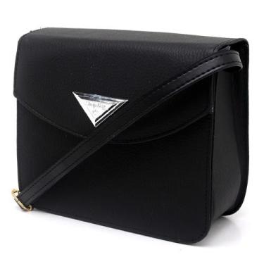 Imagem de Bolsas Feminina Ombro Pequena California Shopbag Preto/Branco - A1