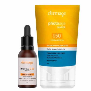 Imagem de Dermage Kit - Protetor Solar Facial + Sérum Antioxidante para Rejuvene