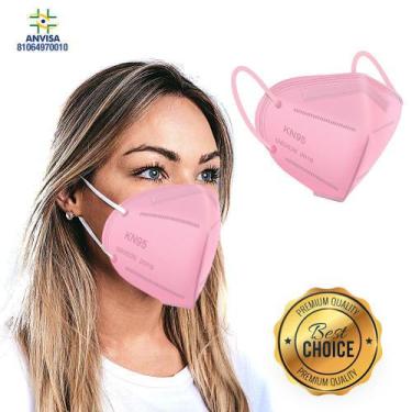 Imagem de 1Un Máscara Descartável Rosa KN95 WWDoll Código Anvisa
