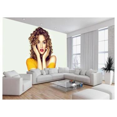 Imagem de Papel De Parede 3D Salão De Beleza Corte Cabelo 3,5M Slb18 - Você Deco