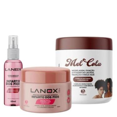 Imagem de Kit Mel Cola 500g + Mask 250g + Óleo 60ml Infarto dos Fios - Trihair
