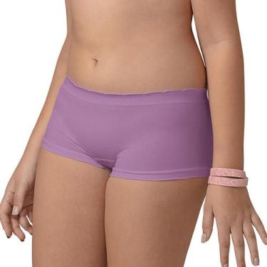 Imagem de Calcinha Boxer DeMillus 50030 Infantil, U (10-14 anos), Orquídea