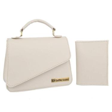 Imagem de Bolsa Feminina Transversal Casual Moda + Carteira Divisórias - Selfie 