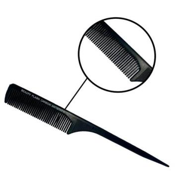 Imagem de Pente Profissional Carbono 240ºC Antiestático Cerdas Grossas e Cabo Po