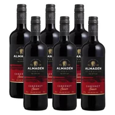Imagem de Kit 06 Unidades Vinho Tinto Suave Miolo Almadén Garrafa 750ml