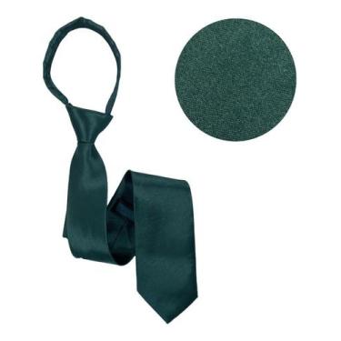 Imagem de 10 Gravatas Masculina Adulto Com Ziper Lisa Nó Pronto Casamento - Rpir