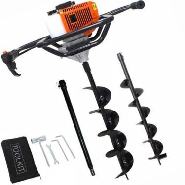 Imagem de Maquina de Perfurar Solo Vulcan VPS520 c/ 2 Brocas 80x20cm + Broca 80x