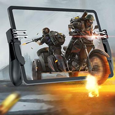 Imagem de Controle Claw PUBG para iPad/tablet, joystick de seis dedos H11, alça de gatilho, botão de mira, controle de atirador L1R1 L2R2, controle de jogos Plug and Play para PUBG/Knives Out/Call of Duty