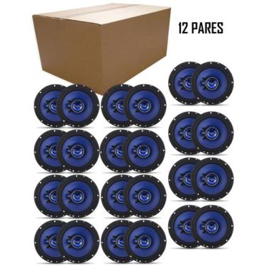 Imagem de Kit 12 Pares Alto Falante Hurricane Triaxial Triak 6" Polegadas 100W (