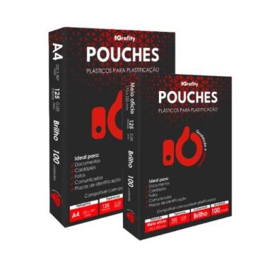 Imagem de Plástico Plastificação 200 Grafity 1 Cento A4 E 1 Cento Meio Ofício 0,