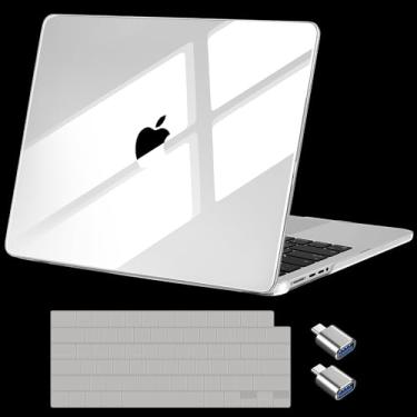 Imagem de Batianda Capa de cristal premium para novo MacBook Pro 16 polegadas 2025 M5 2024 M4 M3 M2 Pro Max Chip leve, durável, resistente a arranhões, fácil instalação, com capa de teclado, transparente