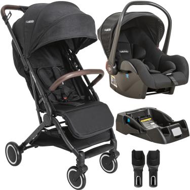 Imagem de Carrinho de Bebe com Bebe Conforto e Base Kiddo Sprint II Preto