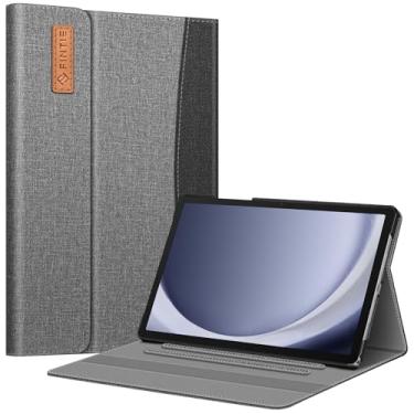 Imagem de Fintie Capa para Samsung Galaxy Tab A9 Plus/A9+ 5G 11 polegadas modelo 2023 (SM-X210/X216/X218), carteira de vários ângulos com bolso hibernar/despertar automático, cinza