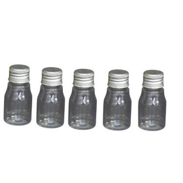 Imagem de Kit 10 Frasco Pet De 10ml tampa prata P/ Personalizar Festa - Deposito