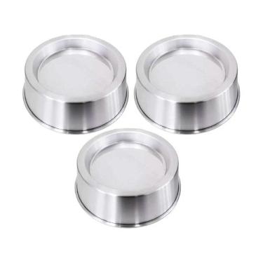 Imagem de Kit 3 Formas Ballerine Alumínio Bolo Piscina Vulcão 22cm - Continental