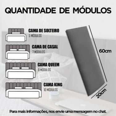 Imagem de Cabeceira Cama Box Fácil Instalação 1,60 Queen Branca material sintéti