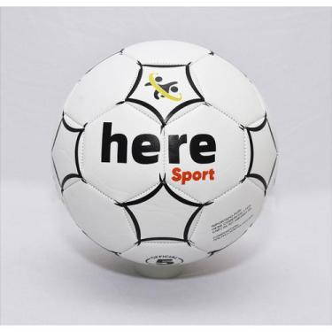 Imagem de Bola de futebol composição tpu  tamanho oficial 5 cor branco 3 mm - HE