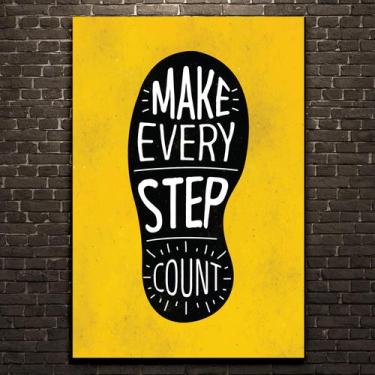 Imagem de Placa Decorativa MDF Frase Every Step 30x40 - Quartinhos