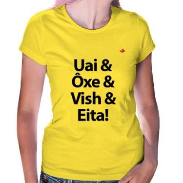 Imagem de Baby Look Uai & Ôxe & Vish & Eita! - Foca na Moda, Amarelo, G