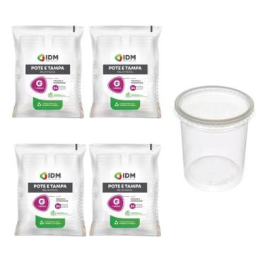 Imagem de Potes Descartáveis Redondo Freezer Microondas 1800ml - 96un - Gourmax