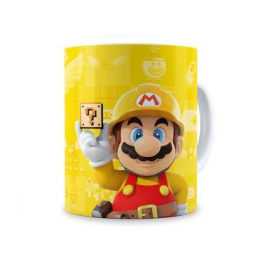 Imagem de Caneca de Ceramica Super Mario Maker - Pomps Geek