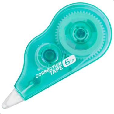 Imagem de Corretivo Branquinho Escolar em Fita Com Tampa Seco 6M - KNIMP, Verde