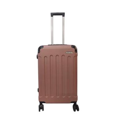 Imagem de Mala Média 23kg rodinhas 360º e cadeado - PAIVA BAG, Rosê