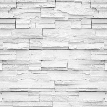 Imagem de Papel De Parede 3d Pedras Canjiquinha Branca Sala Vinil - Criptonita, 