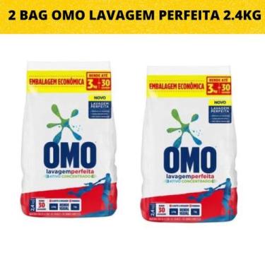 Imagem de 2 Pacotes sabão em pó Omo 2.4kg