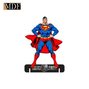 Imagem de Totem de Mesa Super Heroi Feras da Justiça 12cm Displays Aniversário M