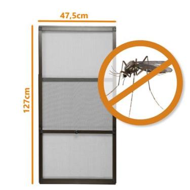 Imagem de Tela Mosquiteira em AlumíniO Altura Regulável de 68 a 127cm e Largura 