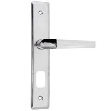 Imagem de Fechadura Externa Popline Reta Cromada ESP26 (40x53 PY45) Soprano