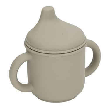 Imagem de Copo à Prova de Derramamento de Silicone, Tampa de Bico Portátil, Copo de Treinamento para Crianças, Resistente à Temperatura, Lava-louças, Seguro para Escolas de Crianças Pequenas (Verde)