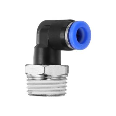 Imagem de HARFINGTON Conexões Push to Connect Cotovelo Macho Tubo de 5/40.6 cm OD x 1/2 Polegada NPT Rosca Plástico Conexão Rápida Mangueira de Ar Kit de Encaixe Pneumático Conector de Bloqueio de Pressão