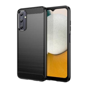 Imagem de Vavies Capa para Galaxy A05S, para Samsung A05S SM-A057F, capa de fibra de carbono, capa fina e macia de TPU com absorção de choque, proteção à prova de choque para Samsung Galaxy A05S preta