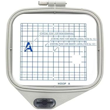 Imagem de Sew Tech Bastidor de Bordado A para Janome Mc 350E 300E 9500 9700 10000 10001 Memory Craft Bernina Deco330 340 Elna 820 8200 8300 8600 Etc. (4,3×5"/110×126 Mm)