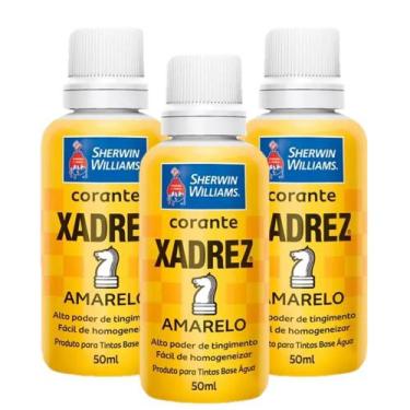 Imagem de Kit 3 Corante Líquido Xadrez Sherwin Williams Tintas Bisnaga Pigmento 