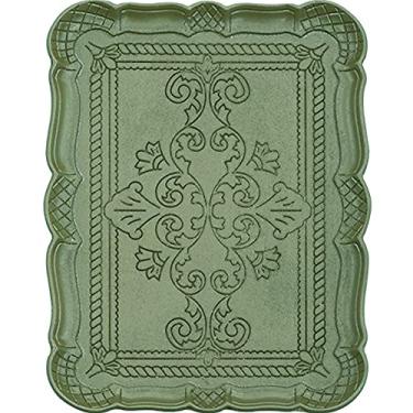 Imagem de Bandeja de Servir Wayuto Prato Vintage para Chá Café Bar Pratos Decorativos Rústicos para Festa Café Da Manhã Cama Almoço Jantar Frutas Sobremesa Aperitivos Pátio Mesa de Centro Vintage Verde