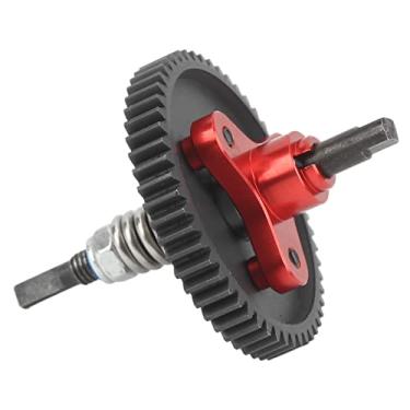 Imagem de Engrenagem de Dentes Retos 54T Completa, Conjunto de Embreagem Diferencial de Aço e Alumínio da Embreagem Deslizante para Carros Slash 1/10 RC (Vermelho)