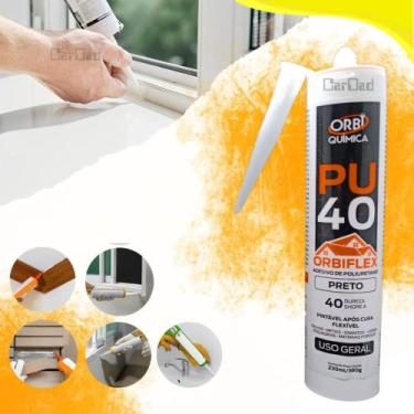 Imagem de Adesivo Silicone Pu40 Fix Para Construção 360g Flexivel Sela - ORBIQUI