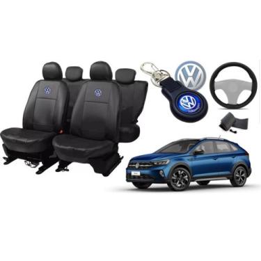 Imagem de Jogo de Capa de Couro Nivus 2020-2023 + Tapete + Capa de Volante - Aer