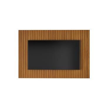 Imagem de Painel Ripado Mdf Para Tv Até 50 55 58 Polegadas Decoração Sala Quarto Freijó (49" a 58")
