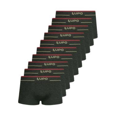 Imagem de Kit com 10 Cuecas Sunga Lupo 526-001, Preto, G
