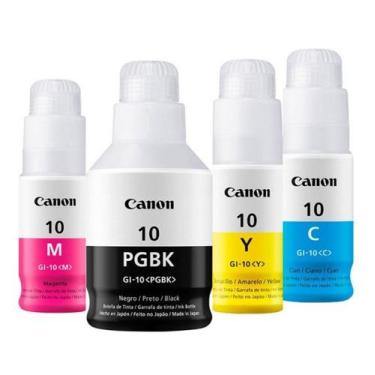 Imagem de Kit 4  Refil de tintas  GI10 g6010 g7010 - ECO CA. NON GI10