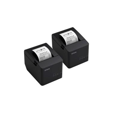 Imagem de Kit Epson 02 Impressoras Térmicas Tm-T20X-II USB e Serial