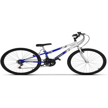 Imagem de Bicicleta de Passeio Ultra Bikes Esporte Bicolor Rebaixada Aro 26 Reforçada Freio V-Brake – 18 Marchas Azul/Branco,BMR26-02AZ