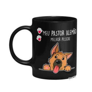 Imagem de Caneca Dog - Meu Pastor Alemão, melhor pessoa! - Preta - JPS INFO