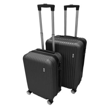 Imagem de Kit Mala De Viagem Atlas 2 Peças Preta